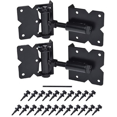 Self Closing Gate Hardware Hinges Heavy Duty for Wooden/Vinyl/PVC Fences,90 D...
