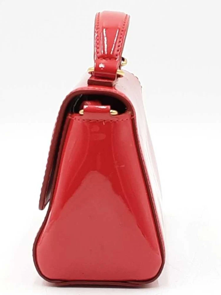 Bandolera Versace La Medusa Mini asa superior charol rojo Eb1125orxdu Foto 4 de 4