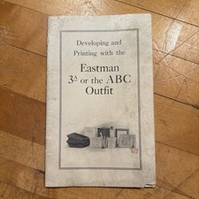 Vintage Booklet Eastman Kodak Developing Printing 3a or the ABC Outfit Rochester