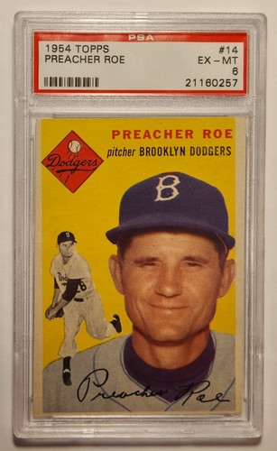 1954 Preacher Roe [Gray Back] #14