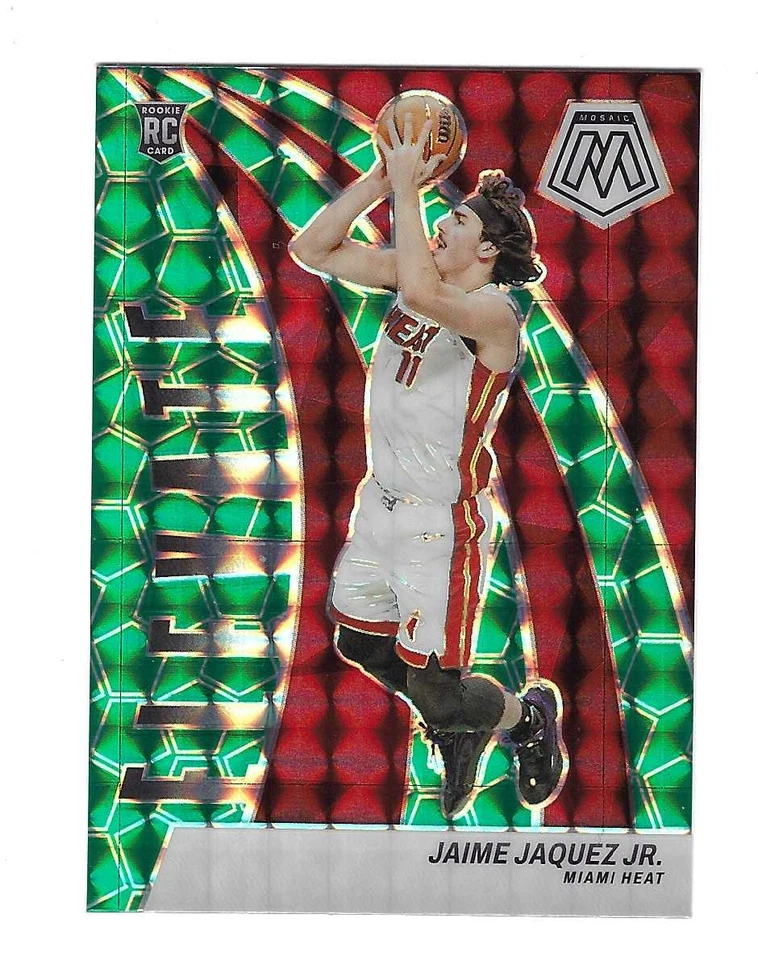 JAIME JAQUEZ JR. 2023-24 MOSAIC " ELEVATE " GREEN MOSAIC PRIZM ROOKIE RC #21 $20 - Image 1 of 1