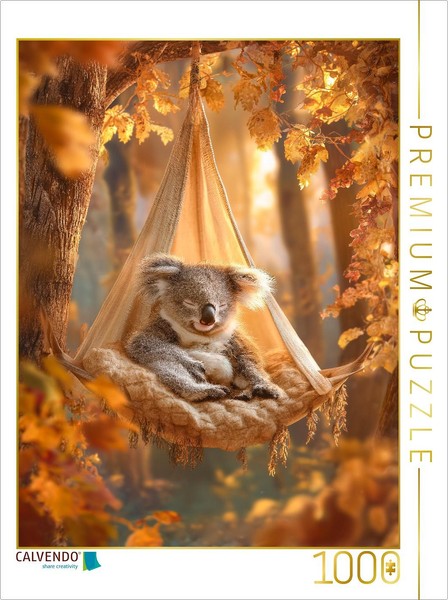 Puzzle Calvendo Koala Dans Un Hamac Dans Une ForêT Automnale | 1000 PièCes, Form-image
