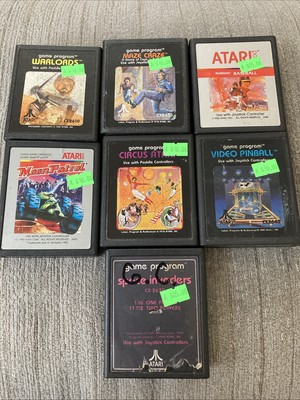 Lot Of 7 Atari 2600 Games TESTED Classic Game Lot