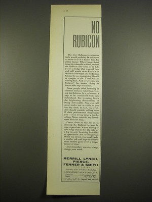 1961 Merril, Lynch, Pierce, Fenner & Smith Advertisement - No Rubicon