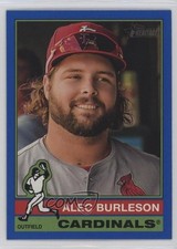 2025 Topps Heritage Dark Blue Border Alec Burleson #98 13kt