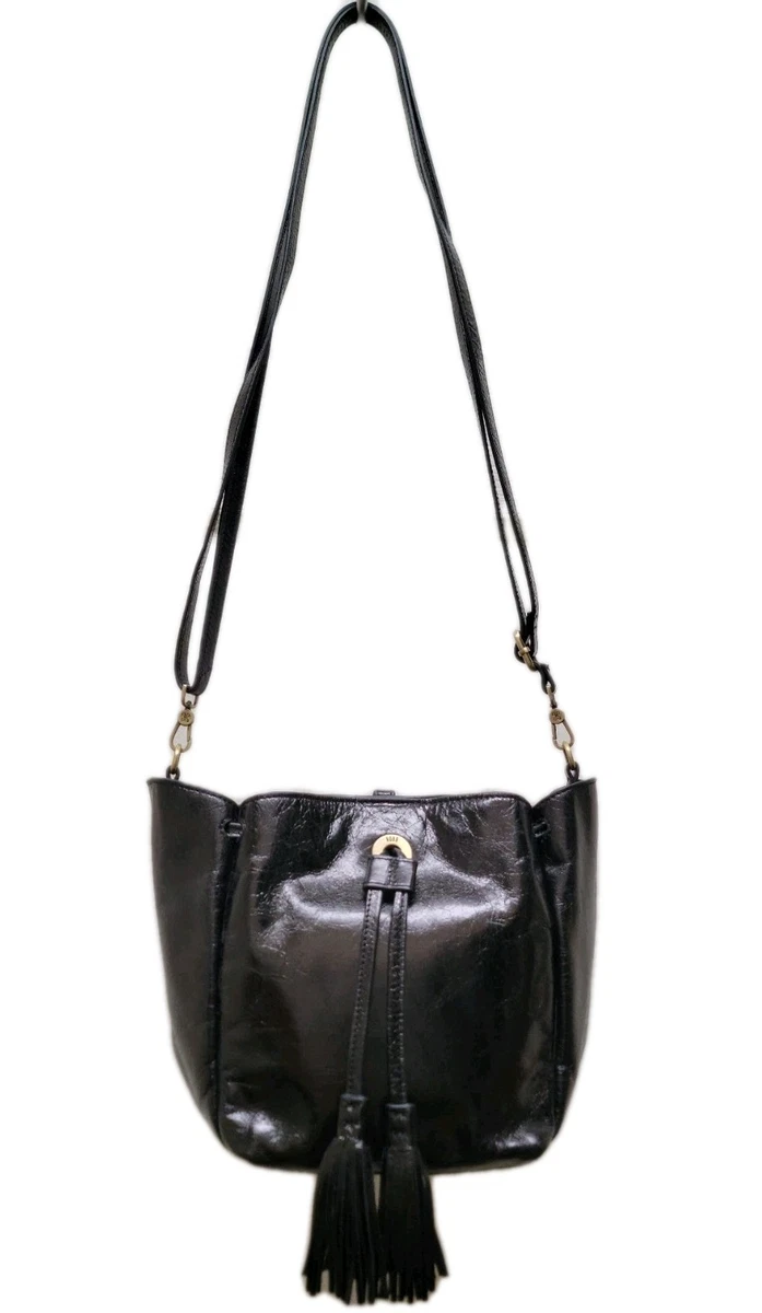 HOBO International Black Leather Backpack Daypack Purse Festival Bag Vintage Hobo International Black Leather Backpack | eBay main image 4