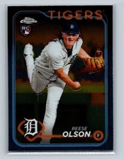 Reese Olson 2024 Topps Chrome RC Rookie #40 Detroit Tigers
