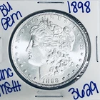 1898 BU UNCIRCULATED MORGAN SILVER DOLLAR AUTHENTIC U.S. MINT FREE SHIPPING 3629