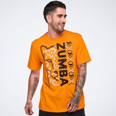 Zumba Wildbeat Unisex Tee -1 Size Fits Most! Choose Teal, Orange