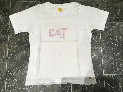 Vintage CAT Ladies Cotton T-Shirt, Size Uk 12 - Image 1 of 4