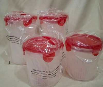 MCM Straining Containers W/Lids NEW IN PACKAGING