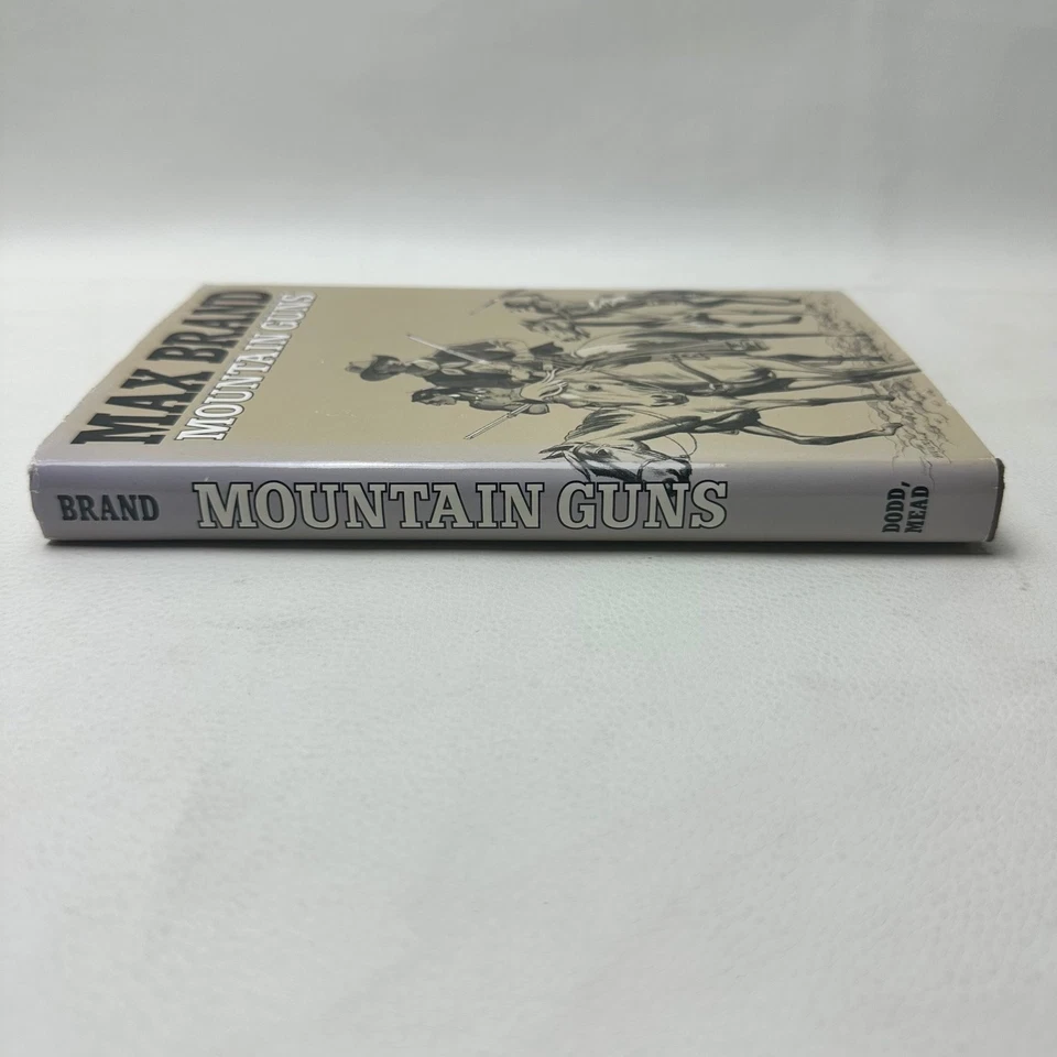 Mountain Guns Max Brand 1985 First Edition Western Dodd Mead HC/DJ - Image 3 of 4