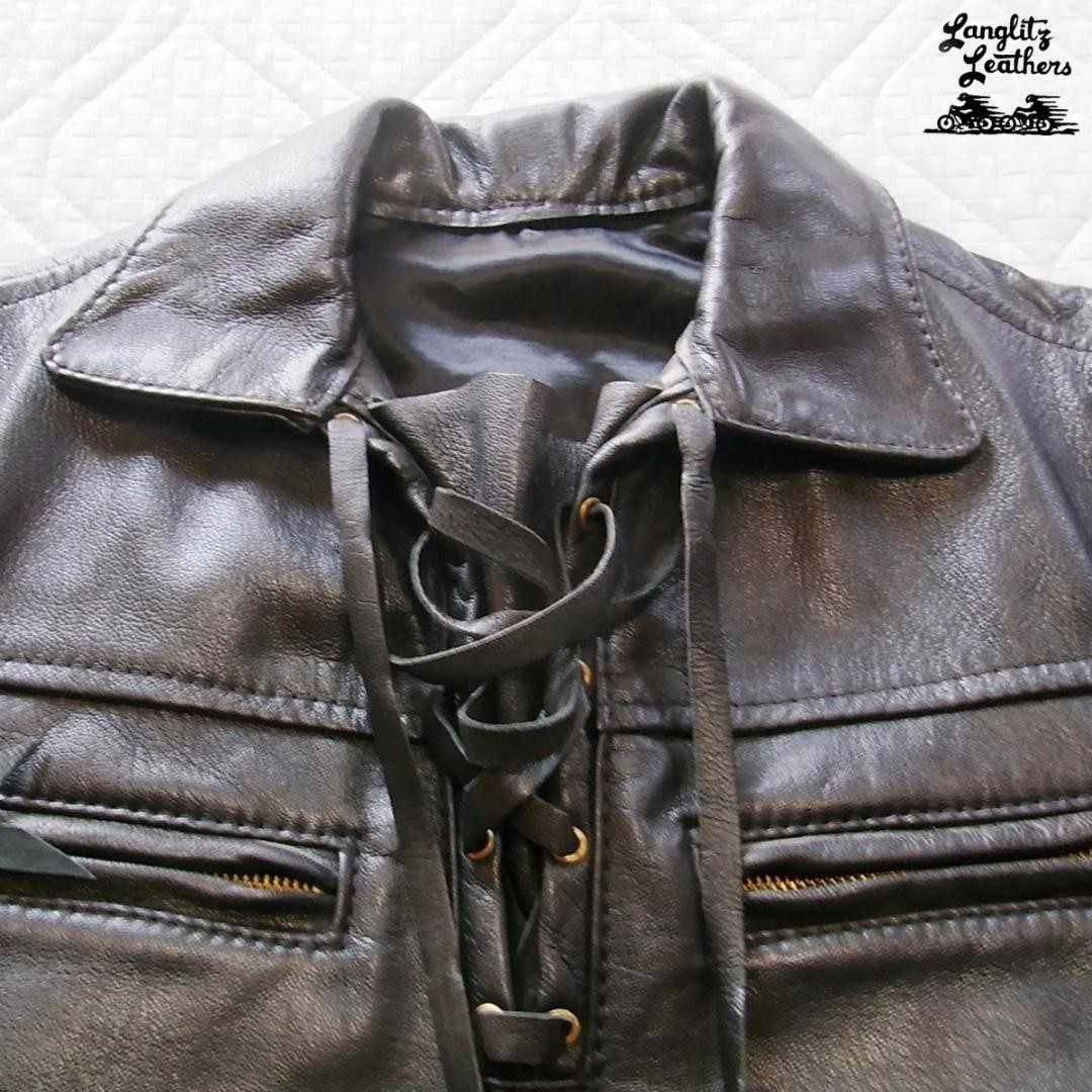 Langlitz Leathers Black Single Rider Jacket size S | eBay