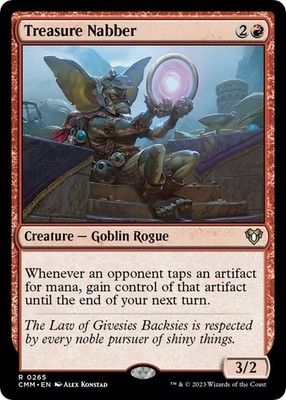 Treasure Nabber Commander Masters MTG LP card