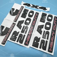 5pc Fender Door Tailgate For Ram 2500 Heavy Duty 4x4 Cummins Turbo Diesel Emblem