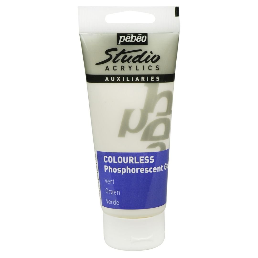 Pebeo Colourless Phosphorescent Gel 100Ml - Image 2