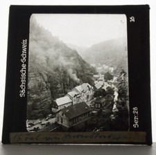 Photo Plate Circa 1920-1930 Glass Positive Glass Slide 8.5cm X 8.5cm Herrskretschen