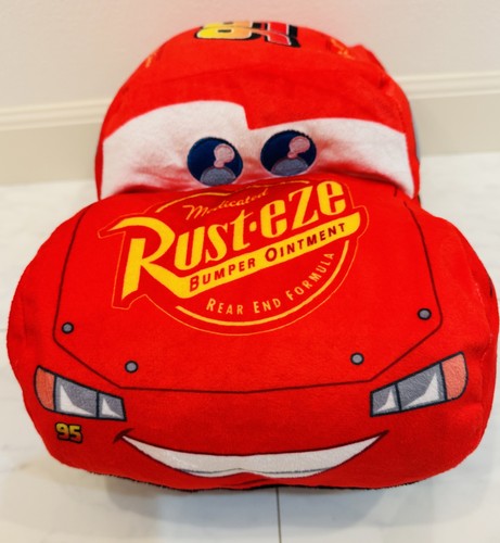 Cars Lightning McQueen Big Plush Toy Cushion Pillow Soft Stuffed Plush Gift - Picture 1 of 15