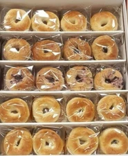 Extended Shelf Life BAGELS 40/4z individually wrapped boiled Bagels. 