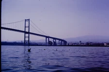 OCT 1964 San Francisco Oakland Bay Bridge California Kodachrome Slide RefA544