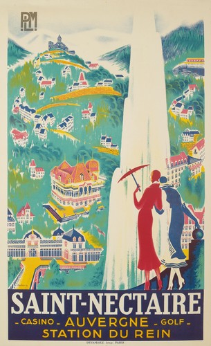 Affiche Originale - Roger de Valerio - Saint-Nectaire - Casino - Golf - 1930 - Photo 1/1