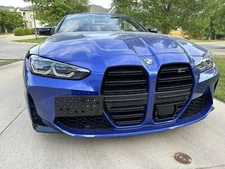 Front Bumper Tow Hook License Plate Tag Mount Bracket for BMW M4 2021-2024 New