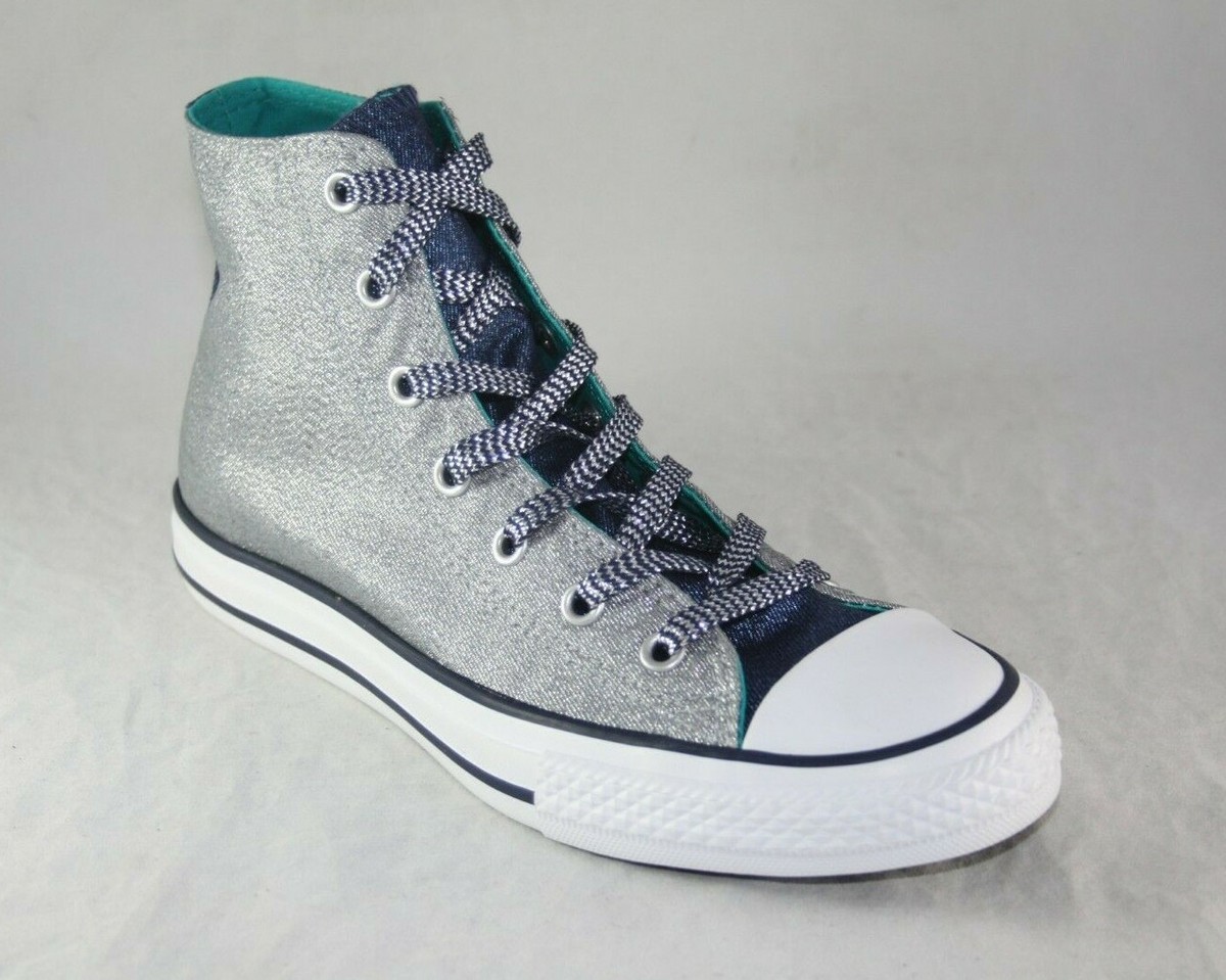 grey metallic converse