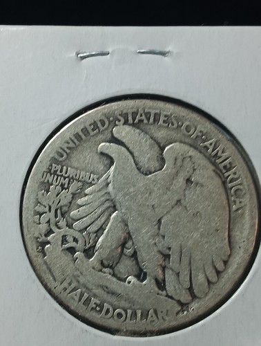 👉1923-S -Walking Liberty Half Dollar VG/ Choice Low Mintage F/ 13 - Picture 2 of 2