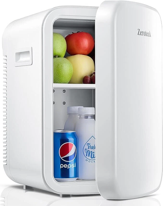 Zeroteek Mini Fridge 18 Litre/30 Cans Small Drink Fridge with Cooler &  Warmer