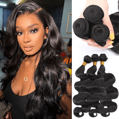 Brazilian Body Wave 100% Soft Hair Piece 3 Bundles 300g As Human Hair Extensions - Picture 16 of 27