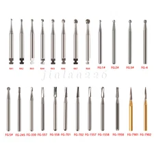 USA Dental Carbide Burs Friction Grip Cross Cut Fissure FG Round Bur High Speed