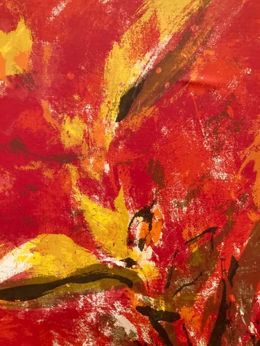 Floral MCM Serigraph on Board Listed Artist Dietrich Grunewald Van Amstel Label - Picture 6 of 10