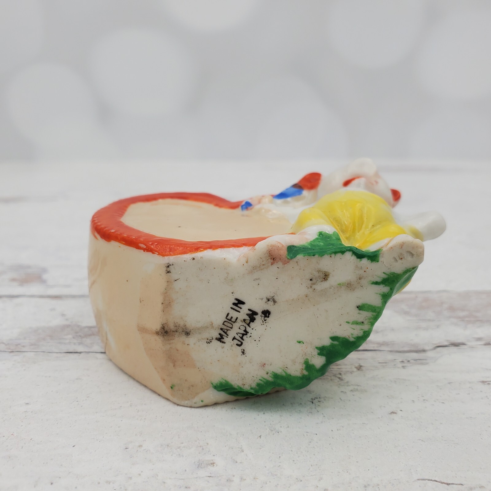 Vintage Japan Ashtray Porcelain Ceramic Heart Figure eBay