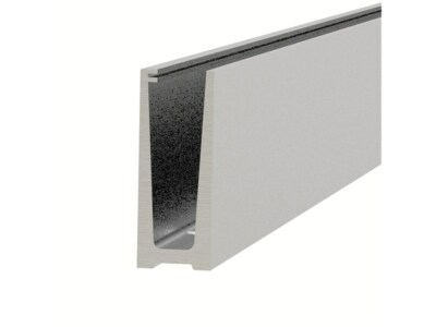 Ganzglasgeländer Aluminium Bodenprofil Glasgeländer Balkongeländer S-VA L 5m