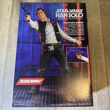 VINTAGE STAR WARS HANS SOLO SCREAMIN PRODUCTS MODEL KIT IN BOX UNUSED