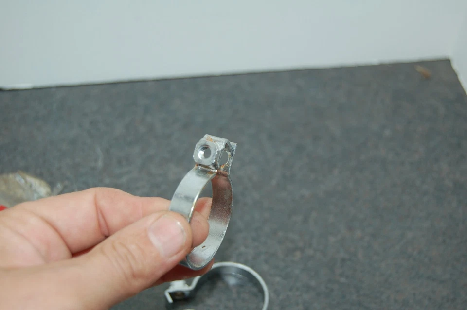 3 NOS GENUINE Kawasaki 18044-007 Connector Holder H1 Mach III Muffler 1972-1975 - Image 4 of 4