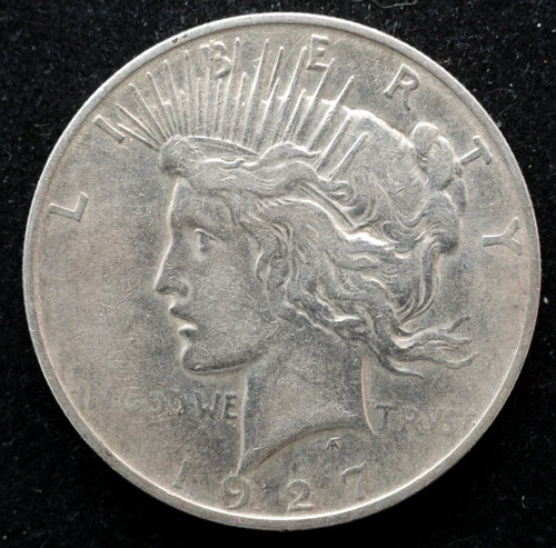 KAPPYSCOINS G6972  1927D EF / AU  PEACE SILVER DOLLAR