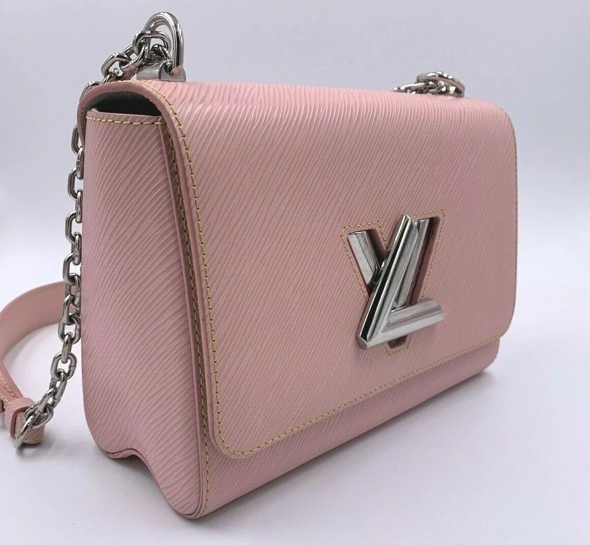 100% Authentic Louis vuitton Twist MM Epi Leather Pink s l1200