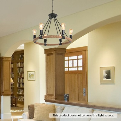 6-Light Ceiling Chandelier Lighting Lamp Kitchen Island Fixture Pendant Light