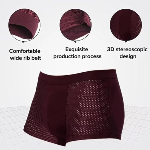 1-8pcs Boxhero Mens Underwear Box Hero Boxer Briefs Shorts, Built-in & 3D Pouch - Picture 12 of 12