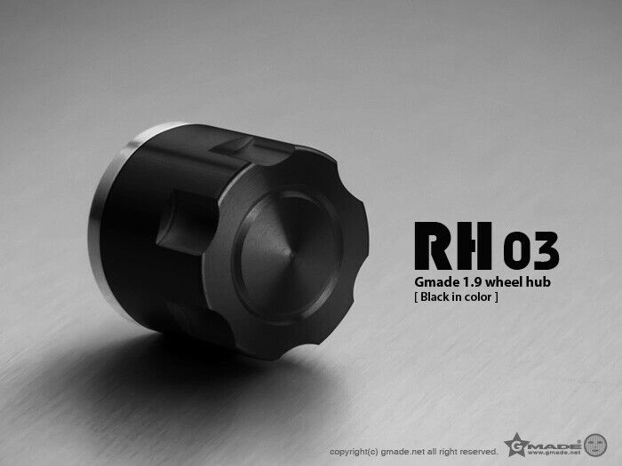 GMADE 1.9 RH03 Wheel Hubs (Black) (4) for RC Crawlers GMA70134