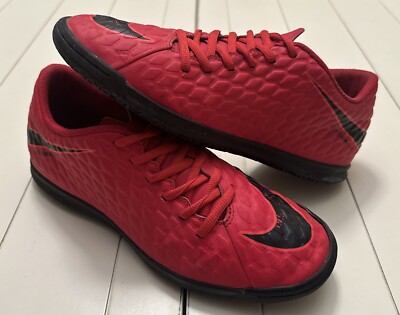 Nike Hypervenom X 852543-616 Mens Athletic Indoor Soccer Shoes Red Black Sz 6.5