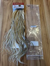 Whiting Farms Dry Fly Hackle SILVER Grade 1/2 Saddle MIDGE UNIQUE VARIANT 125