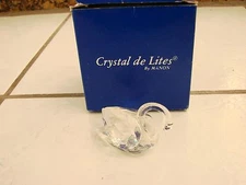 Crystal de Lites by Manon 2 3/8" Swan Crystal Figurine w/ box