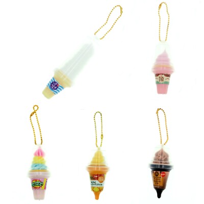 Blind Box 1:6 Miniature Ice Cream Cone Cute Phone Strap Charm 1 Random Keychain