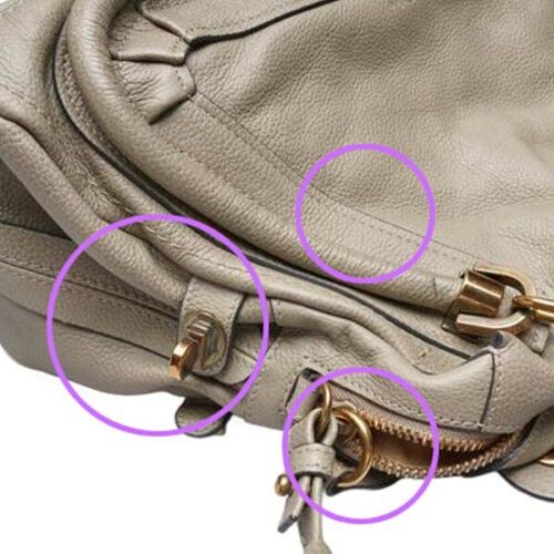 Sac fourre-tout expédition moyen Chloé gris clair Paraty