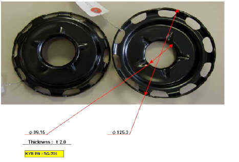 2X SPRING CAP FOR AUDI KYB SG-703 FITS REAR AXLE - Picture 3 of 8