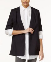 Rachel Roy Blazer One Button Crop Sleeve Pockets Blue Ink Size 10 W5 on sale Rachel Roy Blazer One Button Crop Sleeve Pockets Blue Ink Size 10 W5 on sale