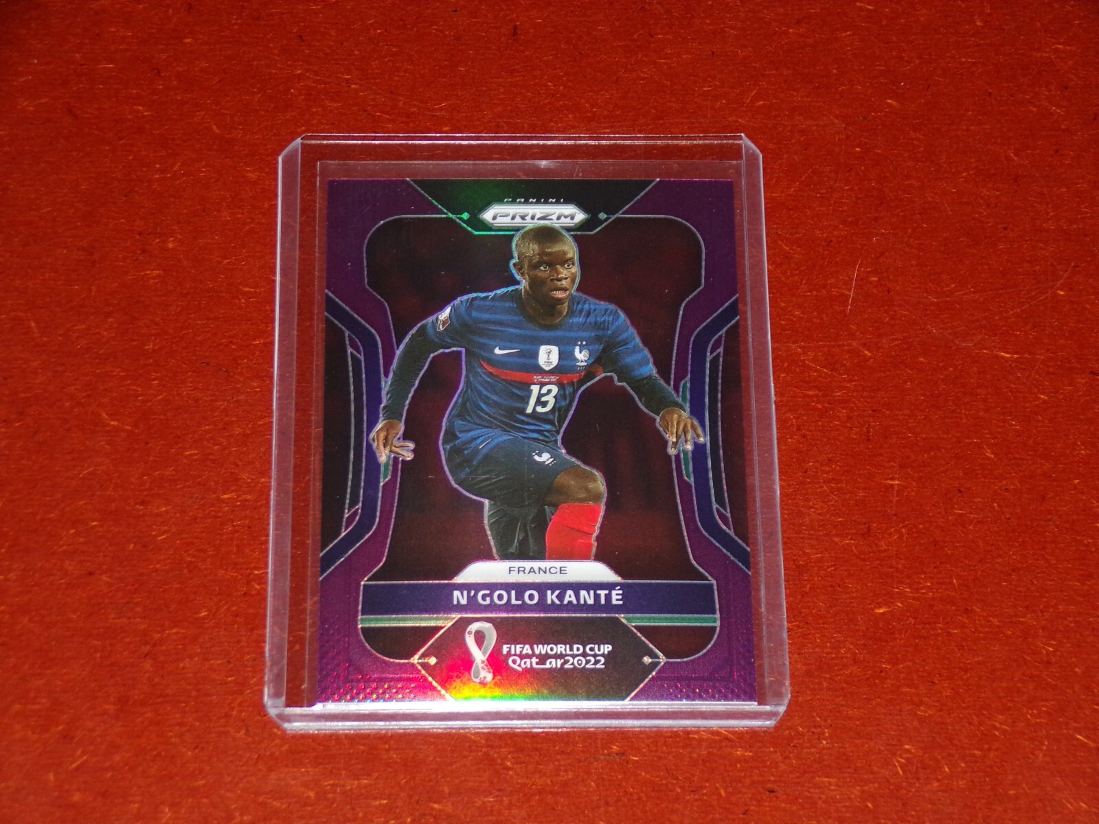 2022 Panini Prizm World Cup Prizms Purple 023/199 N'Golo Kante
