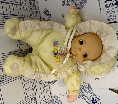 Dandee Soft Expressions My Baby Plush Nylon Doll Vintage Toy
